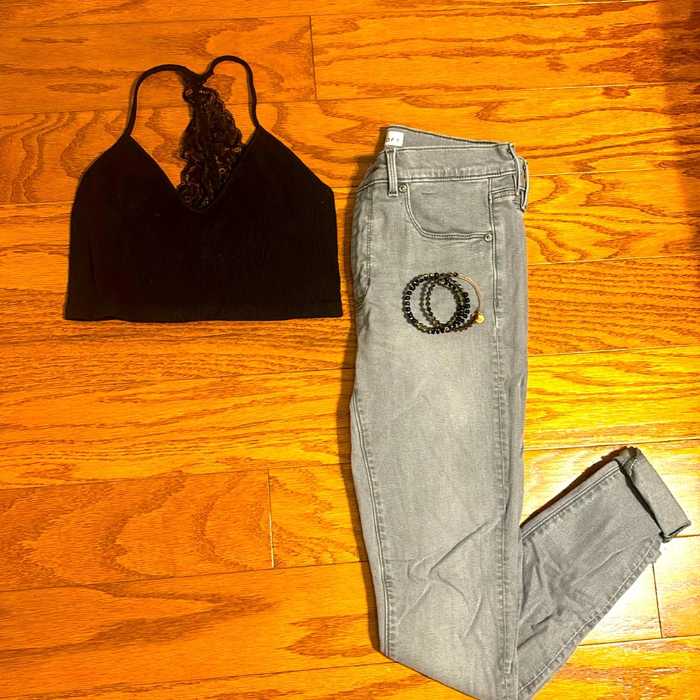 Crop Top & Jeans Bundle